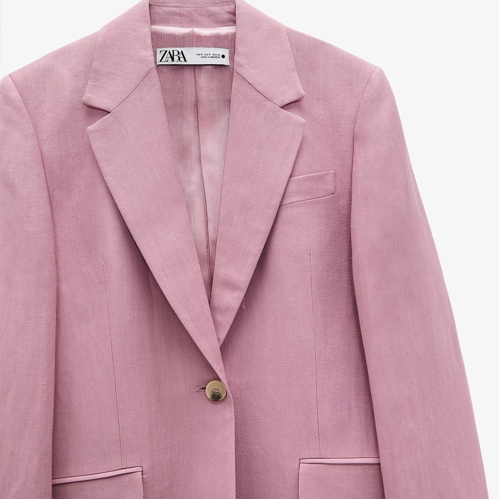 LINEN BLEND LIMITED EDITION STRAIGHT CUT BLAZER